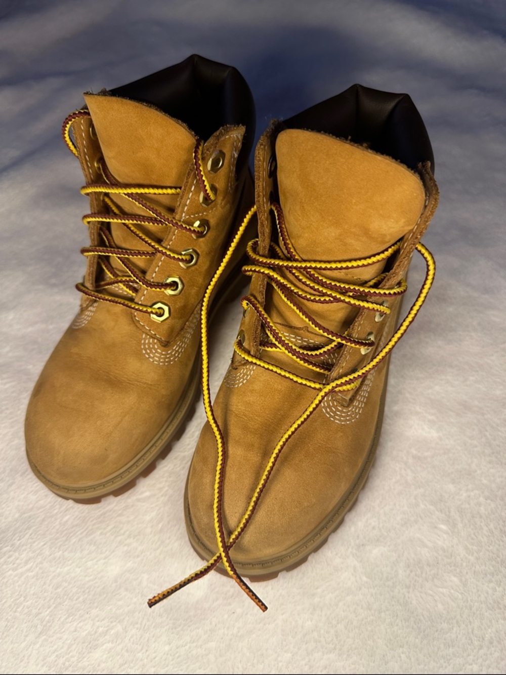 Timberland Kids Wheat Brown Lace-Up Boots